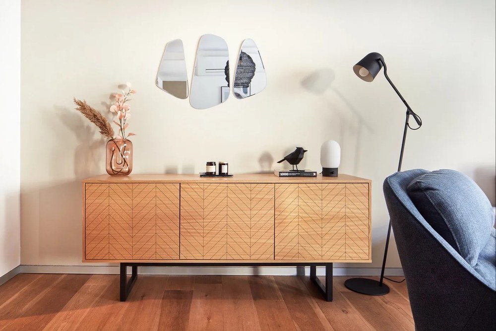 Modré kreslo Teulat Sadira