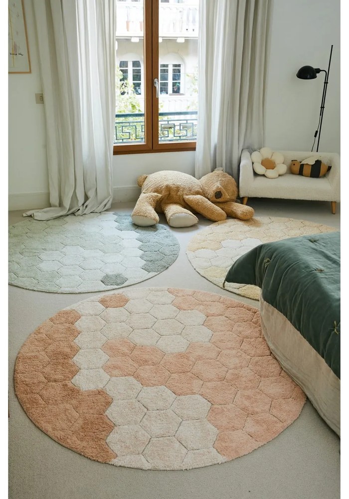 Hnedý detský puf Sleepy Bear – Lorena Canals