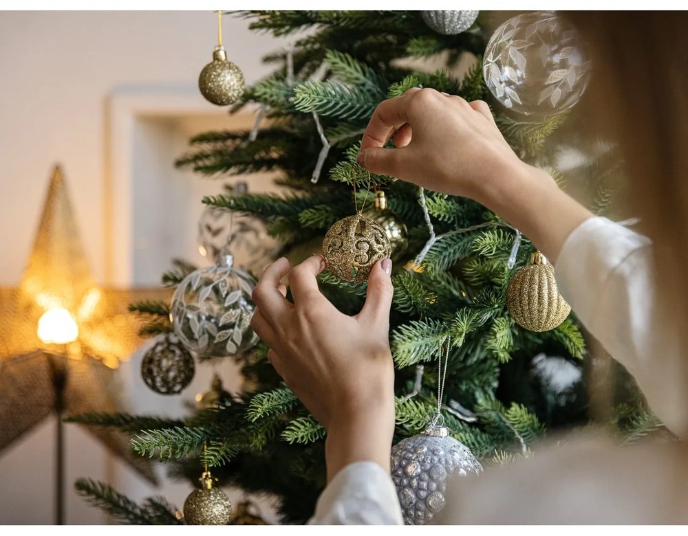 V zlatej farbe vianočná svetelná dekorácia ø 48 cm Rustic – Markslöjd