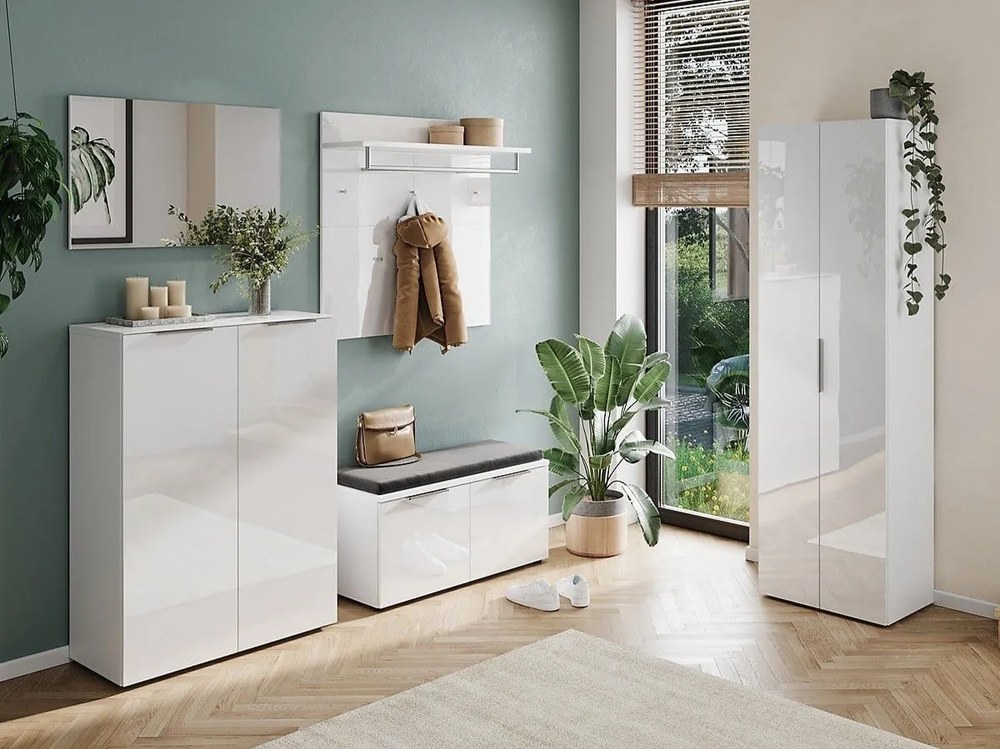 Biela šatníková skriňa 59x197 cm Genova – Germania