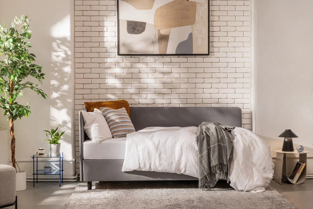 Biele ľanové obliečky na jednolôžko 135x200 cm - Linen Tales