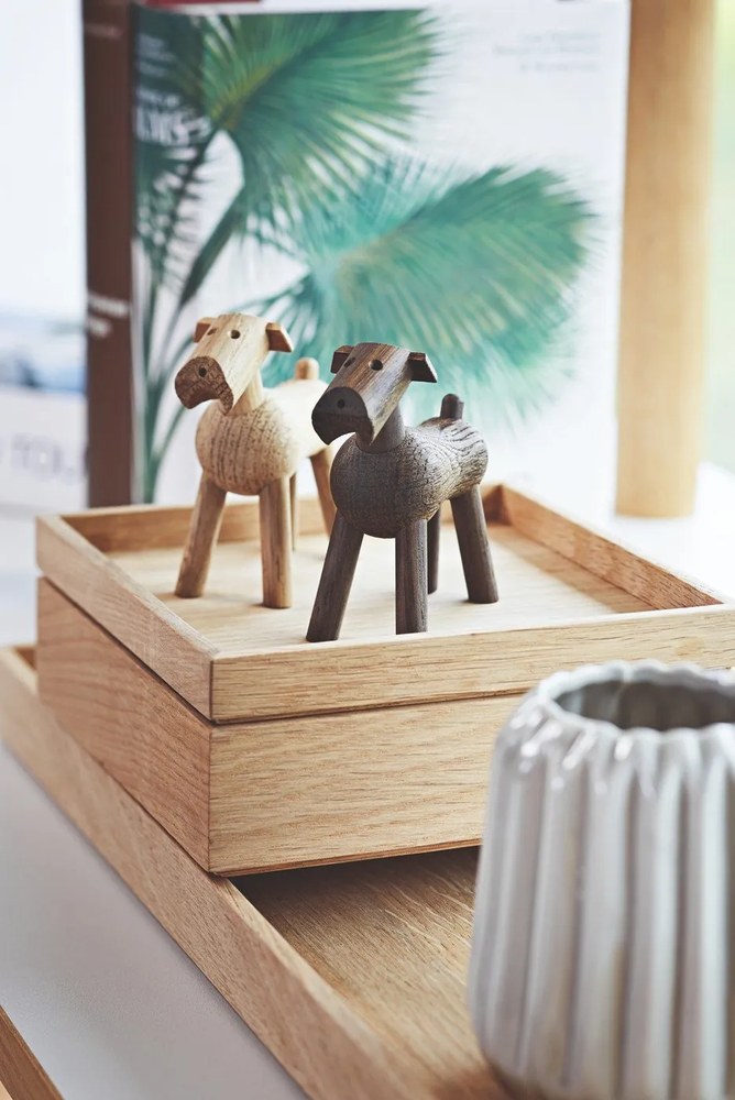 Soška z masívneho dubového dreva Kay Bojesen Denmark Tim