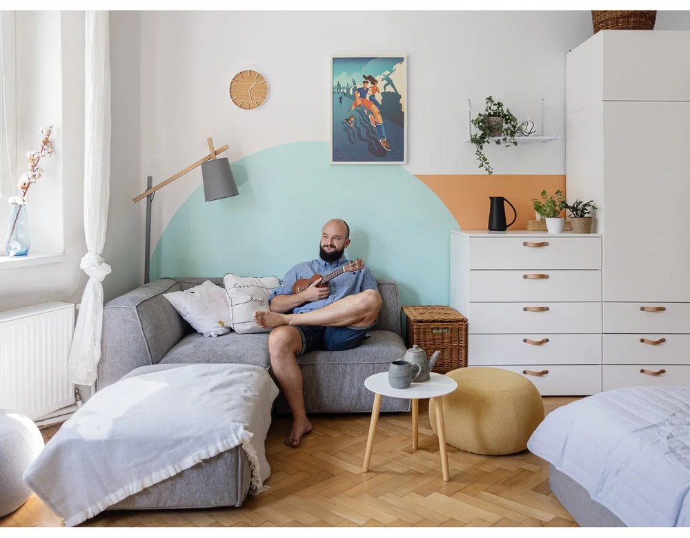 Sivý kameninový hrnček Bloomingville Kendra, 500 ml