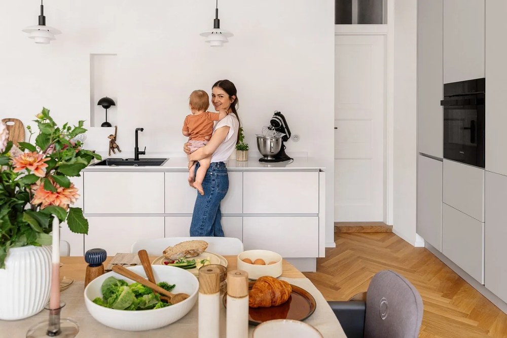 Soška z masívneho dreva Kay Bojesen Denmark Monkey Teak