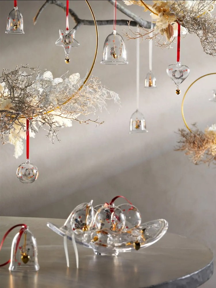 Sklenená ručne fúkaná vianočná ozdoba ø 6,5 cm Ann-Sofi Romme Annual Christmas Bauble – Holmegaard