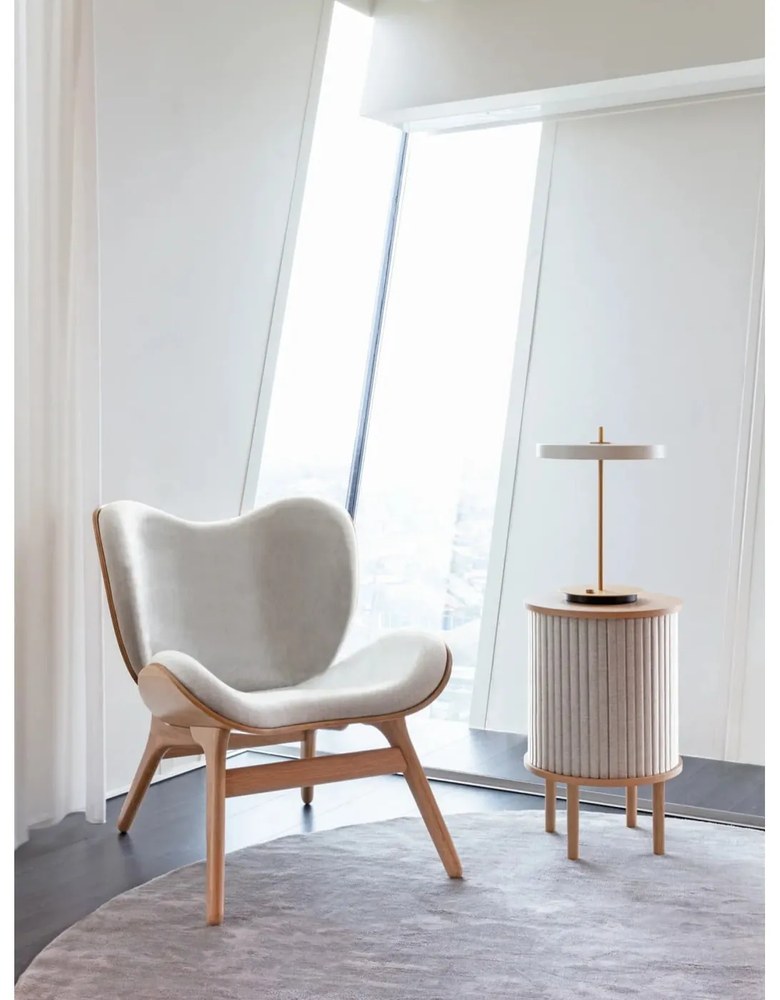 Biela LED stmievateľná stolová lampa s kovovým tienidlom (výška 41,5 cm) Asteria Table – UMAGE