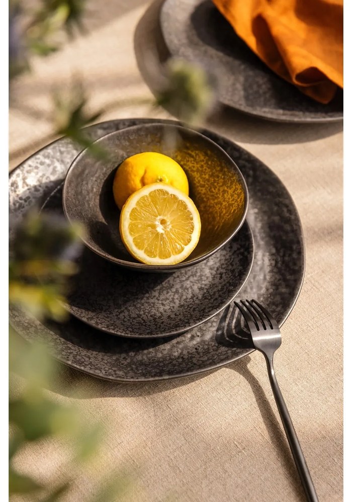 Čierny antikoro príbor 16 ks Modern retro – Premier Housewares