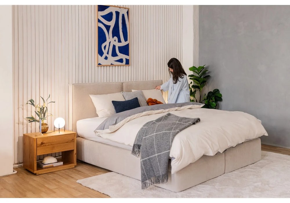 Béžová boxspring posteľ 160x200 cm Olia Bold – Bonami Selection