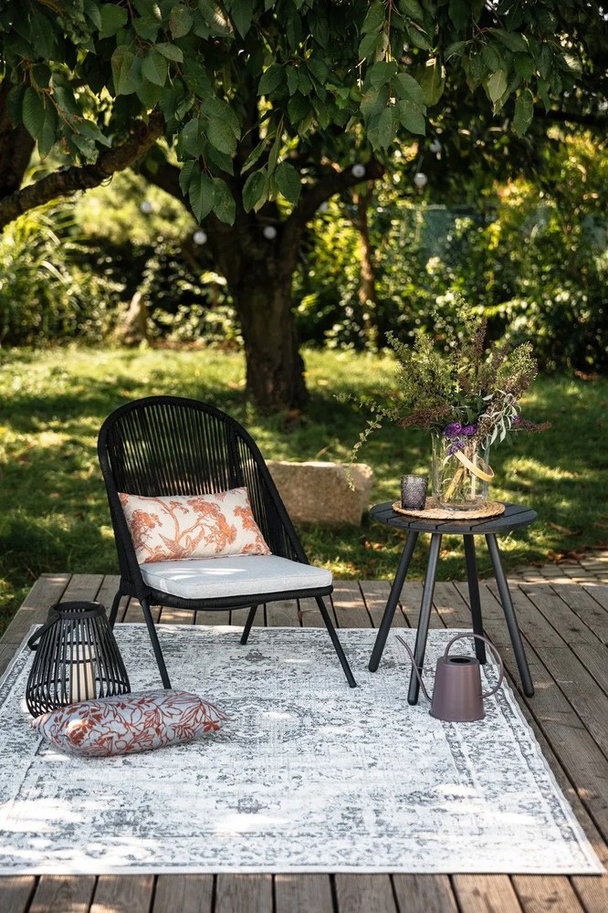 Sivý záhradný stôl Bonami Essentials Lounge, ø 51 cm