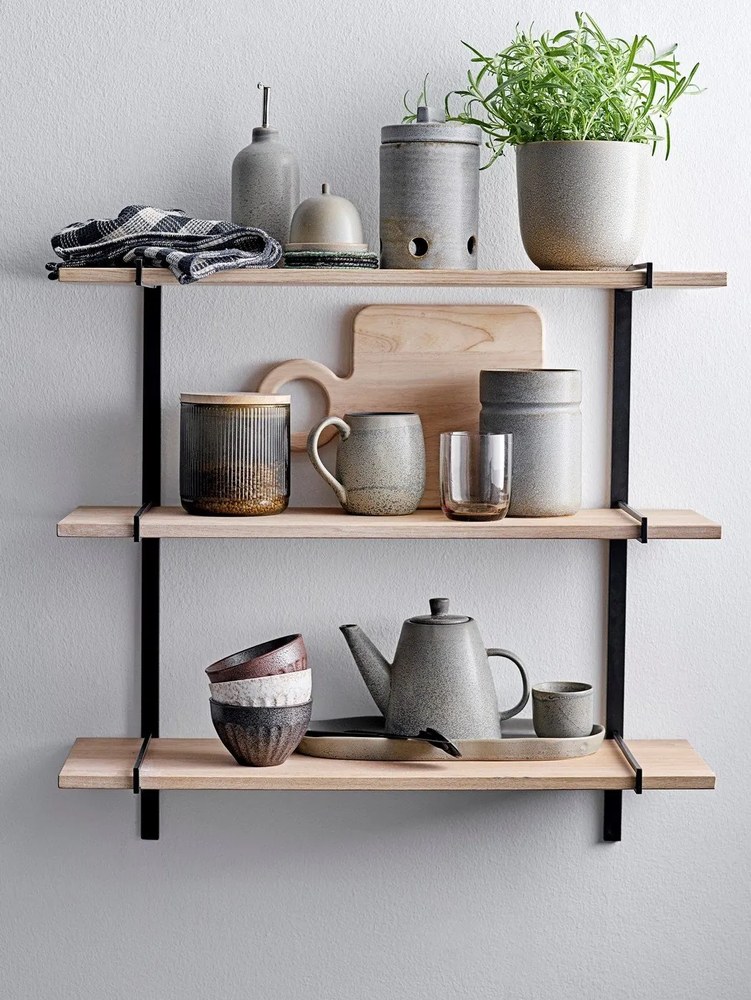 Sivý kameninový hrnček Bloomingville Kendra, 500 ml