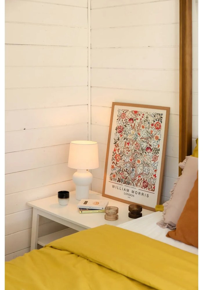 Svetlohnedá ľanová obliečka na vankúš s riaseným lemom Linen Tales, 50 x 60 cm