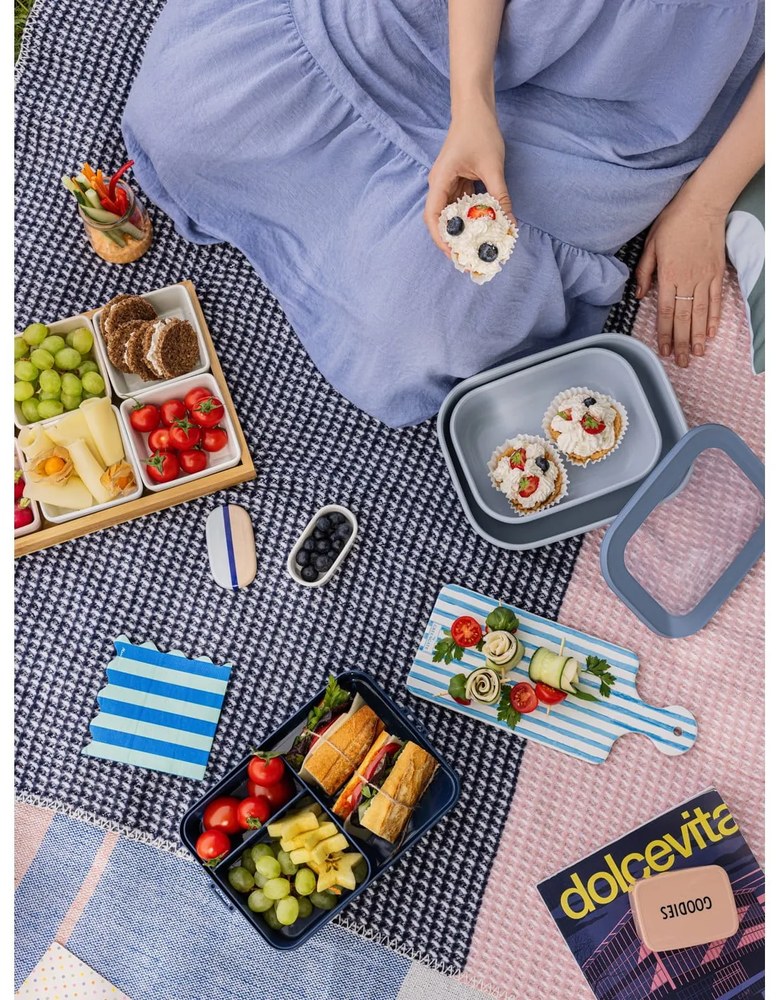 Veľký modrý desiatový set Mepal Nordic