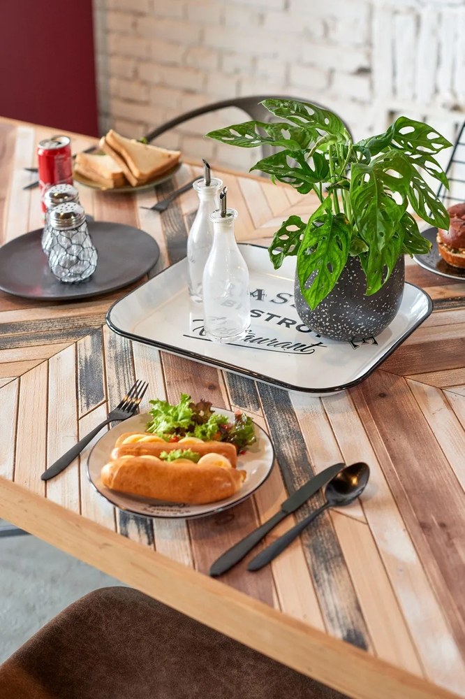 Sivý kameninový podnos Costa Nova Roda Ardosia, ⌀ 28 cm