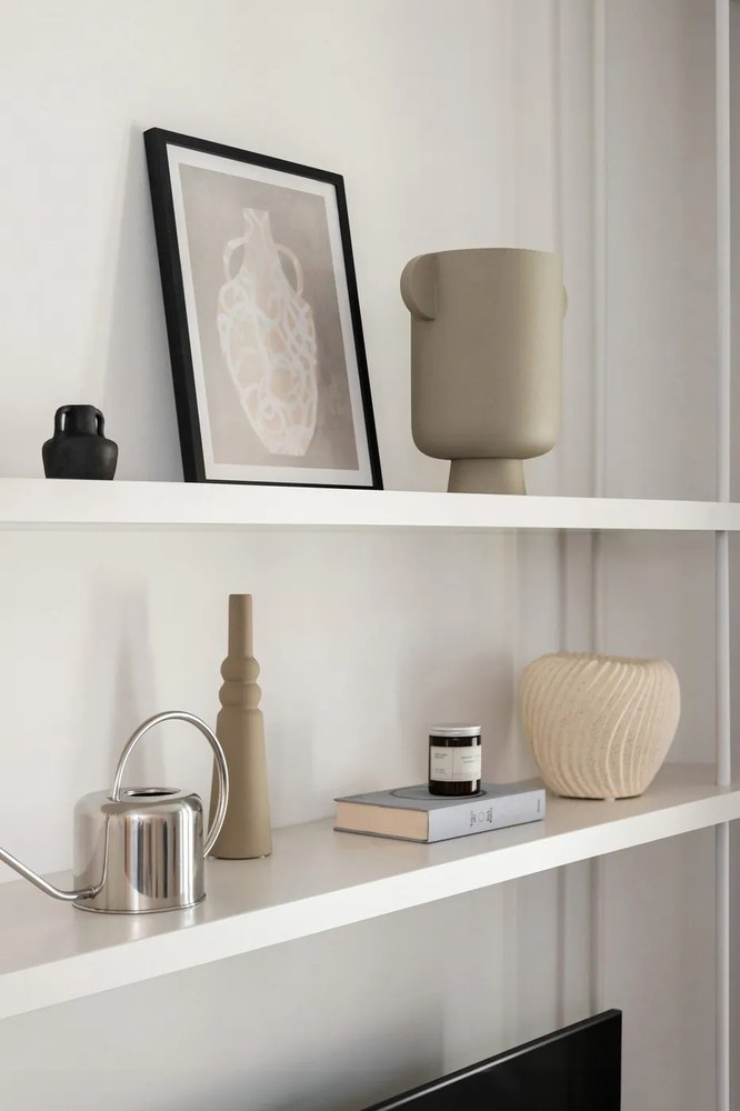 Čierne terakotové vázy v súprave 3 ks (výška 6 cm) Sofra – Kave Home