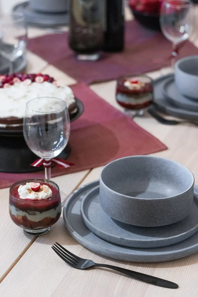 18-dielna súprava sivého kameninového riadu Bonami selection Malia