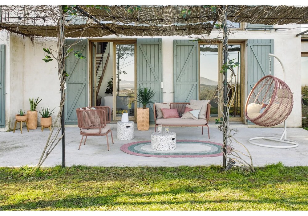 Súprava 2 terakotových kvetináčov Kave Home Celi