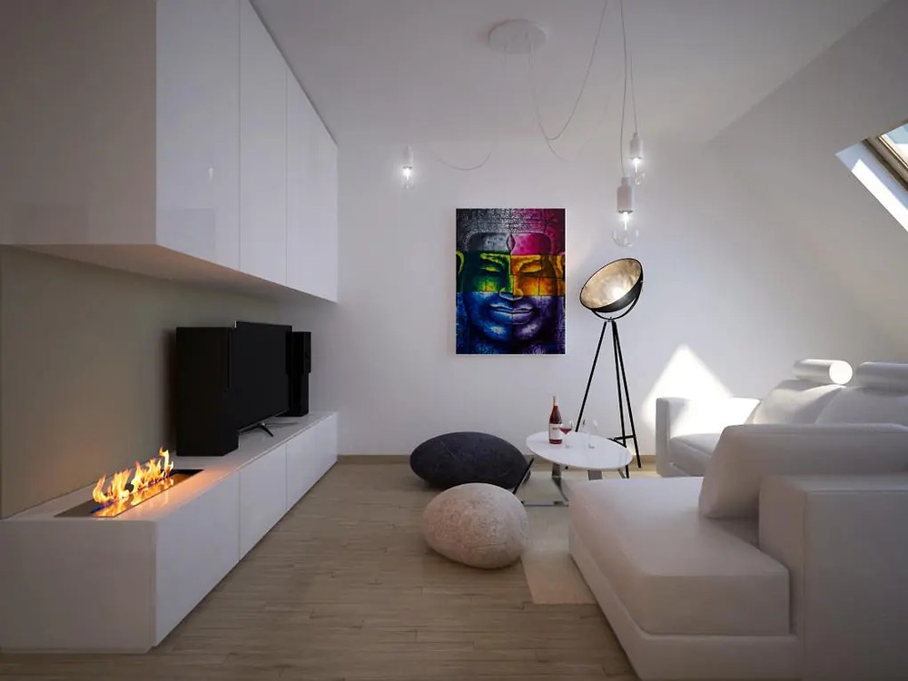 Bulharská, kuchyň s obývakem