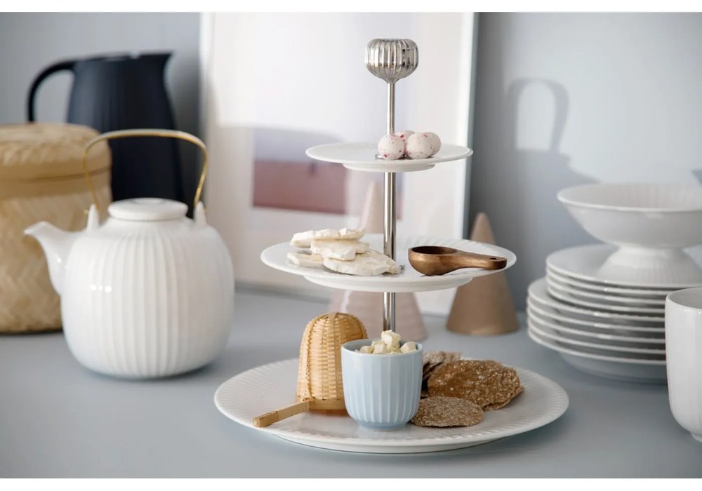 Biela porcelánová čajová kanvica Kähler Design Hammershoi, 1,2 l