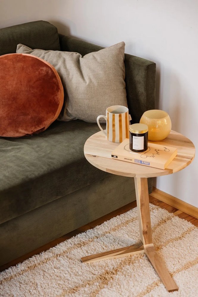 Oranžový dekoratívny vankúš z mikrovlákna Tiseco Home Studio Marshmallow, ø 40 cm