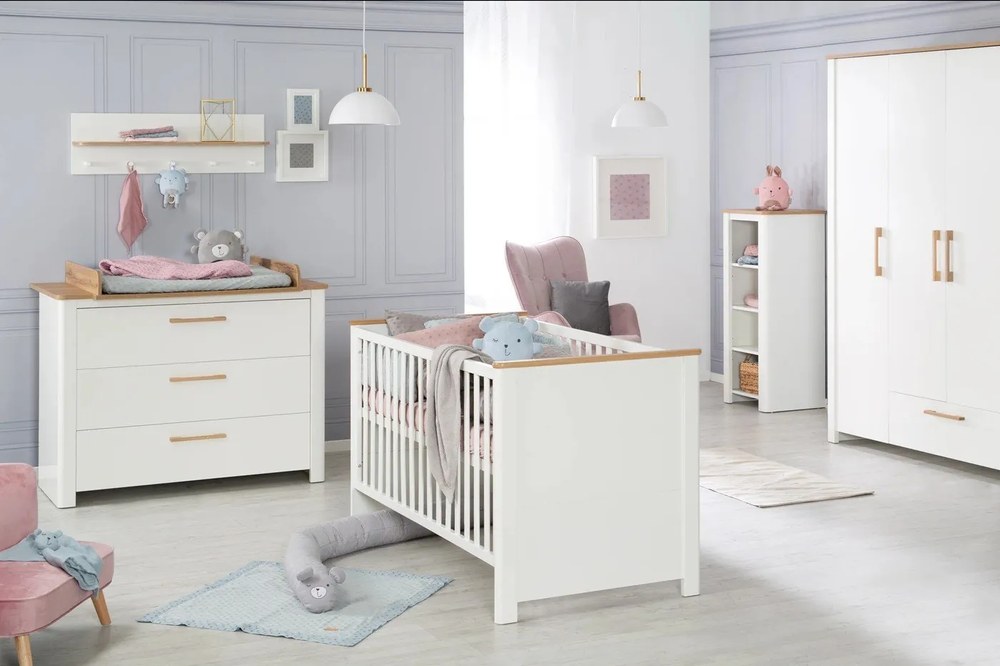 Biela detská šatníková skriňa 139x200 cm Ava – Roba