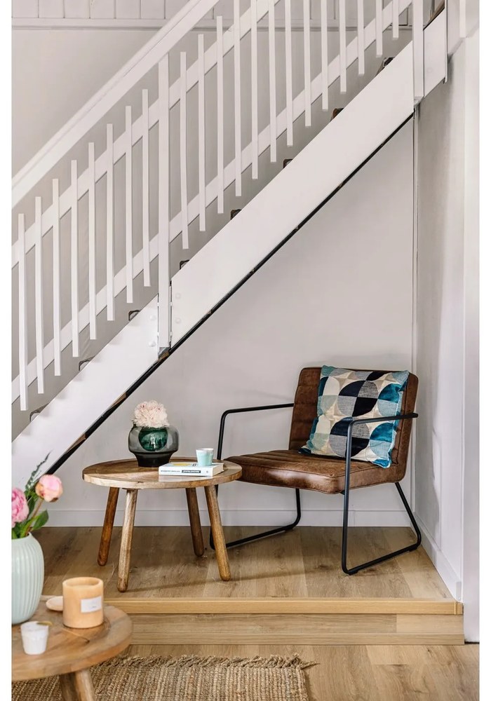 Odkladací stolík z mangového dreva Zuiver Dendron, ⌀ 60 cm