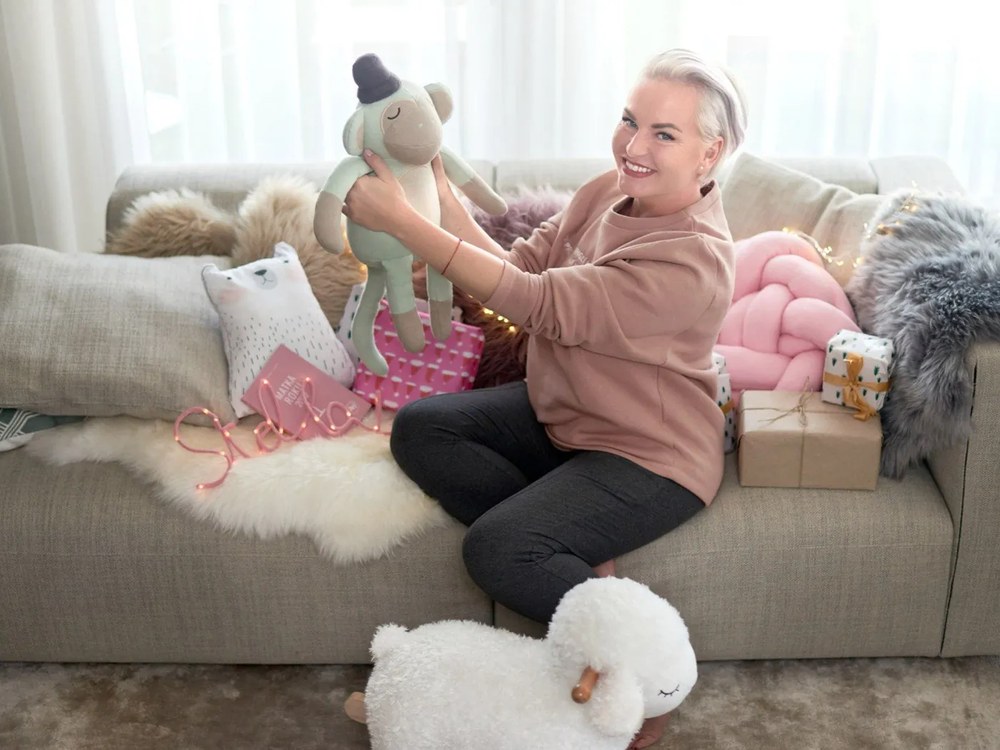 Detská hojdacia ovečka z bukového dreva Bloomingville Mini Rocking Toy