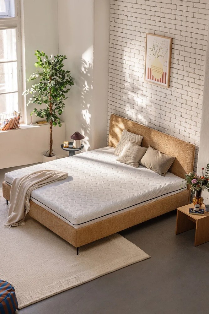 Modrý hliníkový odkladací stolík White Label Ringar, ø 39,5 cm