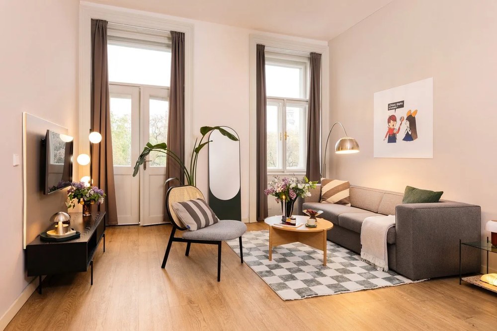 Stojacia lampa White Label Metal Bow