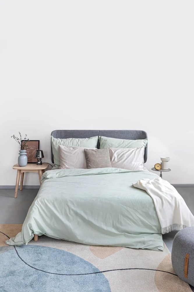 Modro-sivá keramická váza Kähler Design Kontur, výška 29 cm