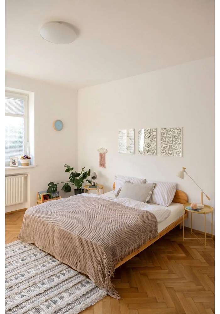 Béžové/krémovobiele flanelové obliečky na jednolôžko 135x200 cm – Catherine Lansfield