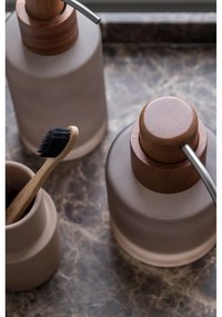 Hnedý sklenený dávkovač mydla 280 ml Modest – Mette Ditmer Denmark