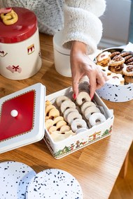 Kovové dózy v súprave 3 ks na cukrovinky Speckled – Premier Housewares