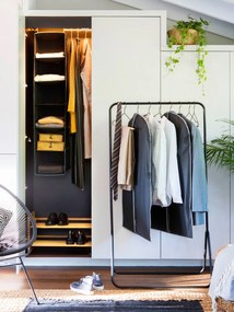 Čierny závesný organizér so 6 priehradkami Compactor Garment So