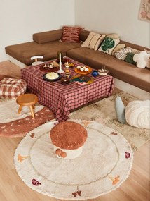 Hnedý detský puf Vichy Toffee – Lorena Canals