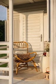 Krémovobiely pléd s vafľovým vzorom Euromant Waffel, 140 x 180 cm