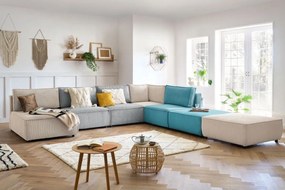 Modrá menčestrová podnožka Nihad modular – Bobochic Paris