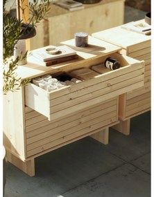 Prírodná komoda z borovicového dreva Karup Design Kommo