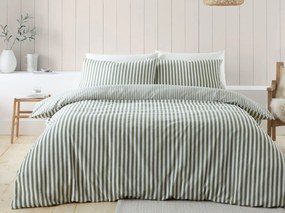 Zelené flanelové obliečky na jednolôžko 135x200 cm – Catherine Lansfield