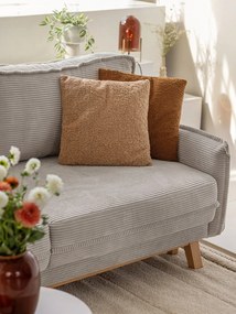 Béžová menčestrová rozkladacia pohovka 218 cm Tori - Bonami Selection