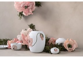 Biela porcelánová váza Kähler Design Poppy, výška 21 cm