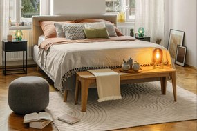 Svetlohnedý puf Hübsch Zerio, ø 50 cm