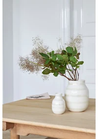 Biela kameninová váza Kähler Design Omaggio, výška 20 cm