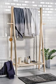 Sivá bavlnená kúpeľňová predložka Zone Tiles, 80 x 50 cm