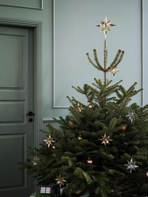 Závesná vianočná dekorácia v striebornej farbe Kähler Design