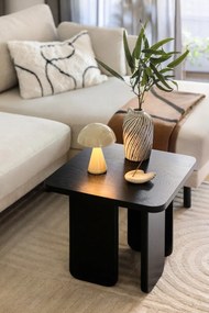 Krémová LED stmievateľná stolová lampa (výška 20 cm) Mush – Hübsch