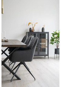 Čierne čalúnené jedálenské kreslo Harbo – House Nordic