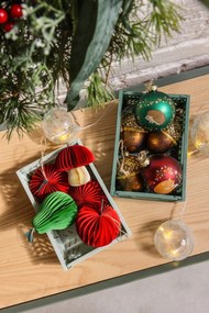 Sklenená ručne vyrobená vianočná guľa ø 6 cm Woodland Hedgehog – Sass &amp; Belle