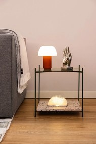 Sklenený odkladací stolík 42x42 cm Niche – Hübsch