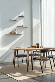 Hnedá polica z dubového dreva 70 cm Mu – Gazzda