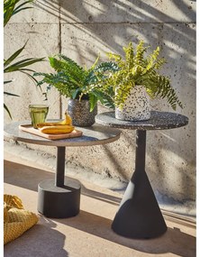 Čierny príručný stolík Kave Home Melano